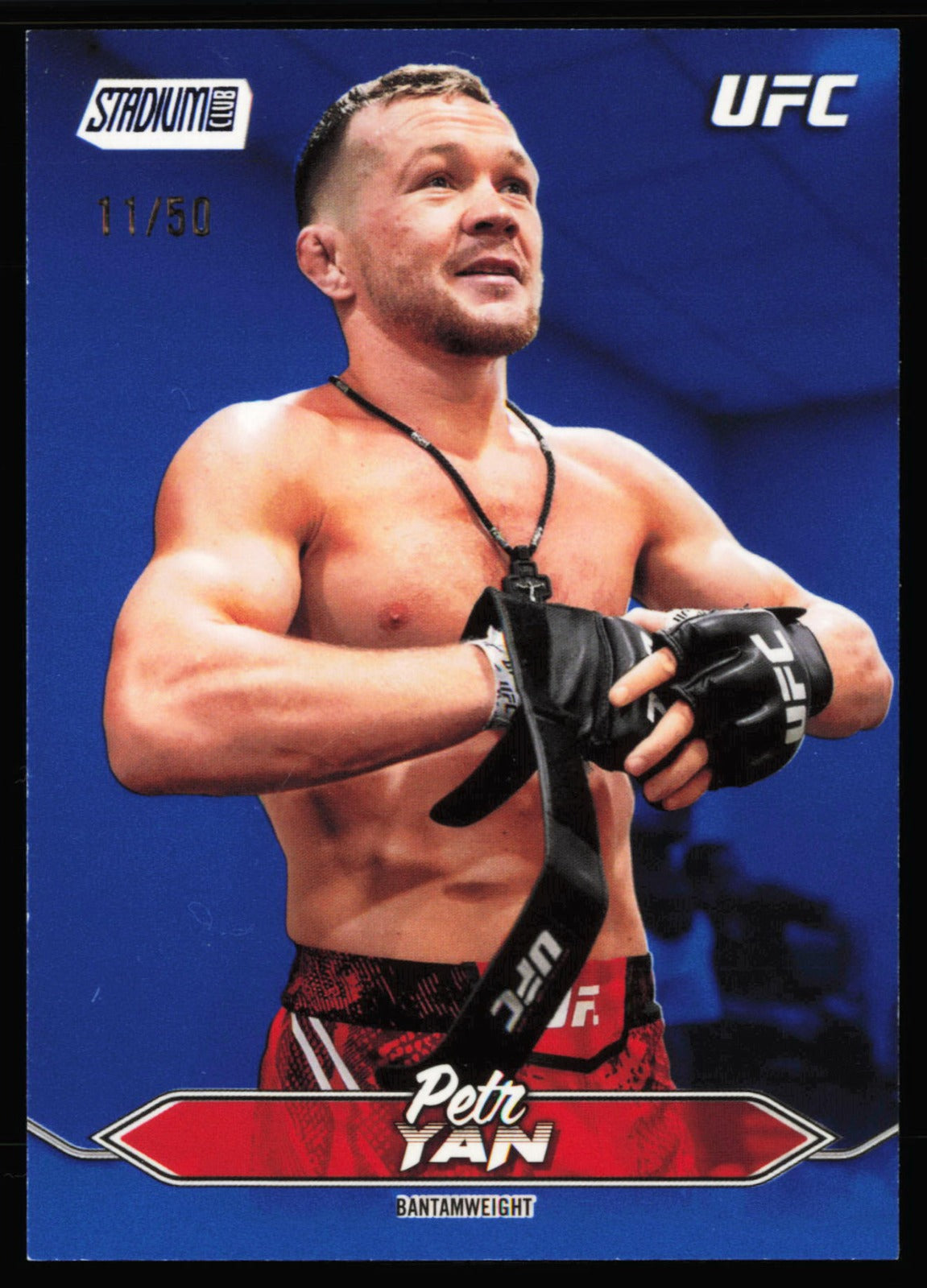 2025 Stadium Club UFC Blue Foil Petr Yan 113 /50