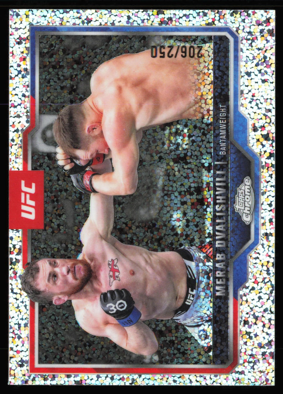 2025 Topps Chrome UFC - Speckle Refractor Merab Dvalishvili 118 /250