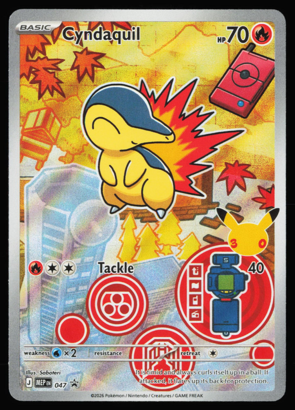 Pokemon TCG Cyndaquil First Partner Promo ME: Mega Evolution Promo 047 NM