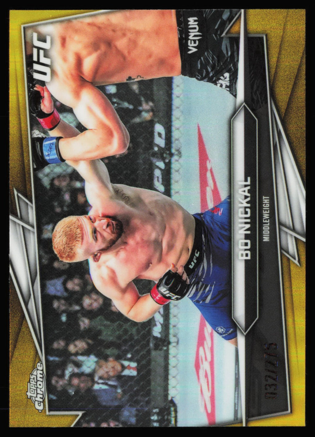 2026 Topps Chrome UFC Yellow Refractor Bo Nickal 46 /275