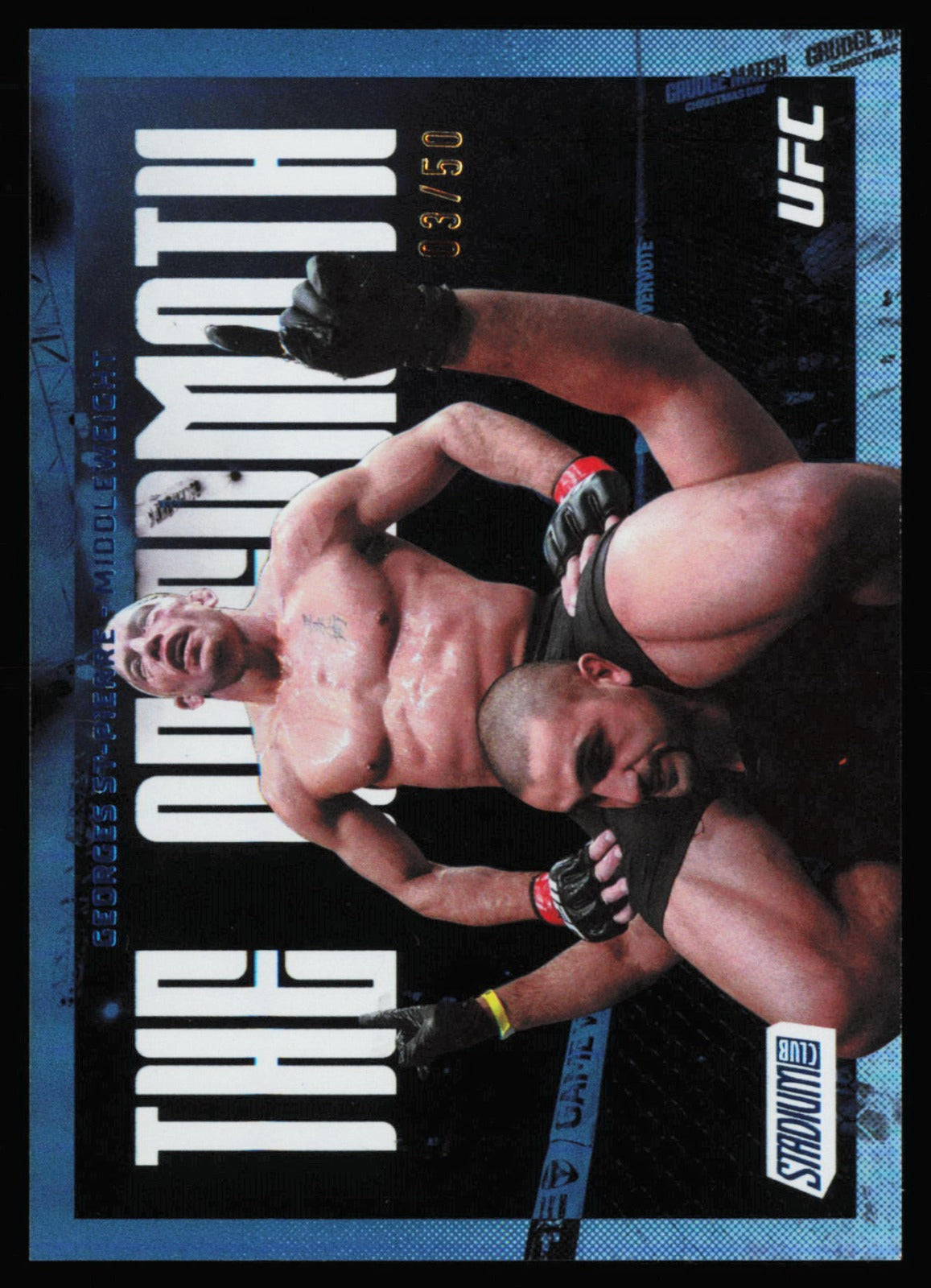 Topps Stadium Club UFC The Aftermath Blue Georges St-Pierre TA-13 /50
