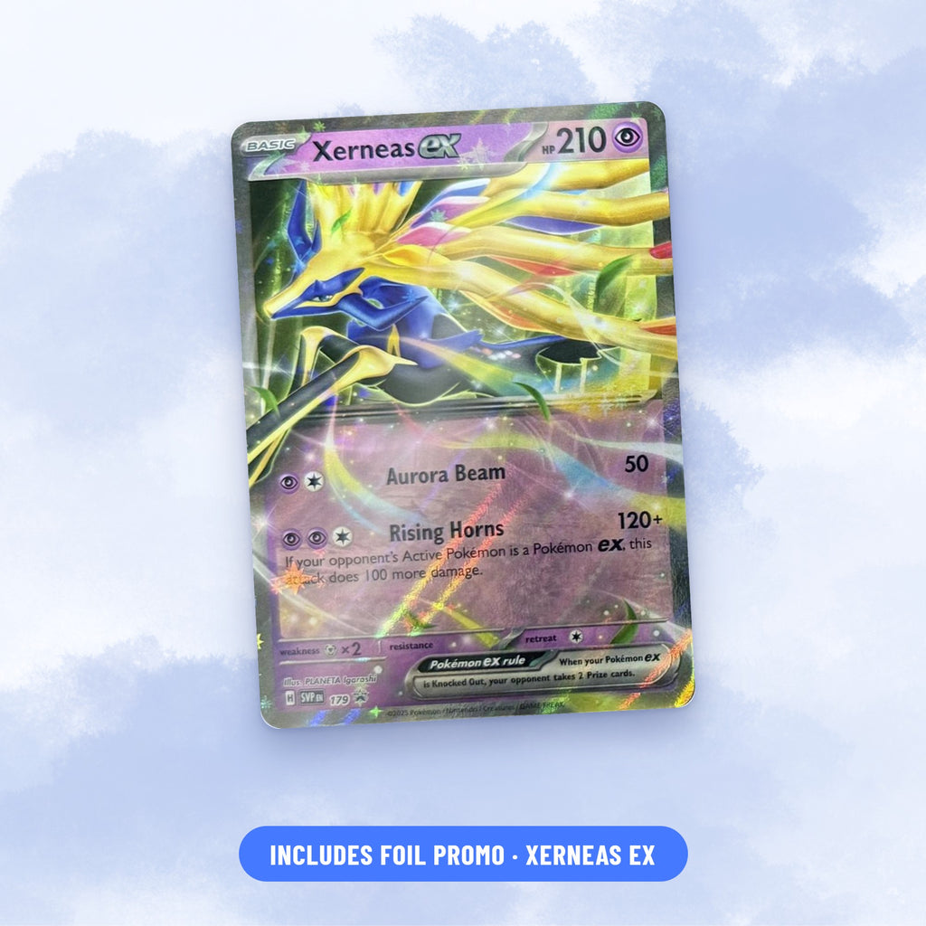 Pokémon TCG Azure Legends Tin (Xerneas ex) foil promo card