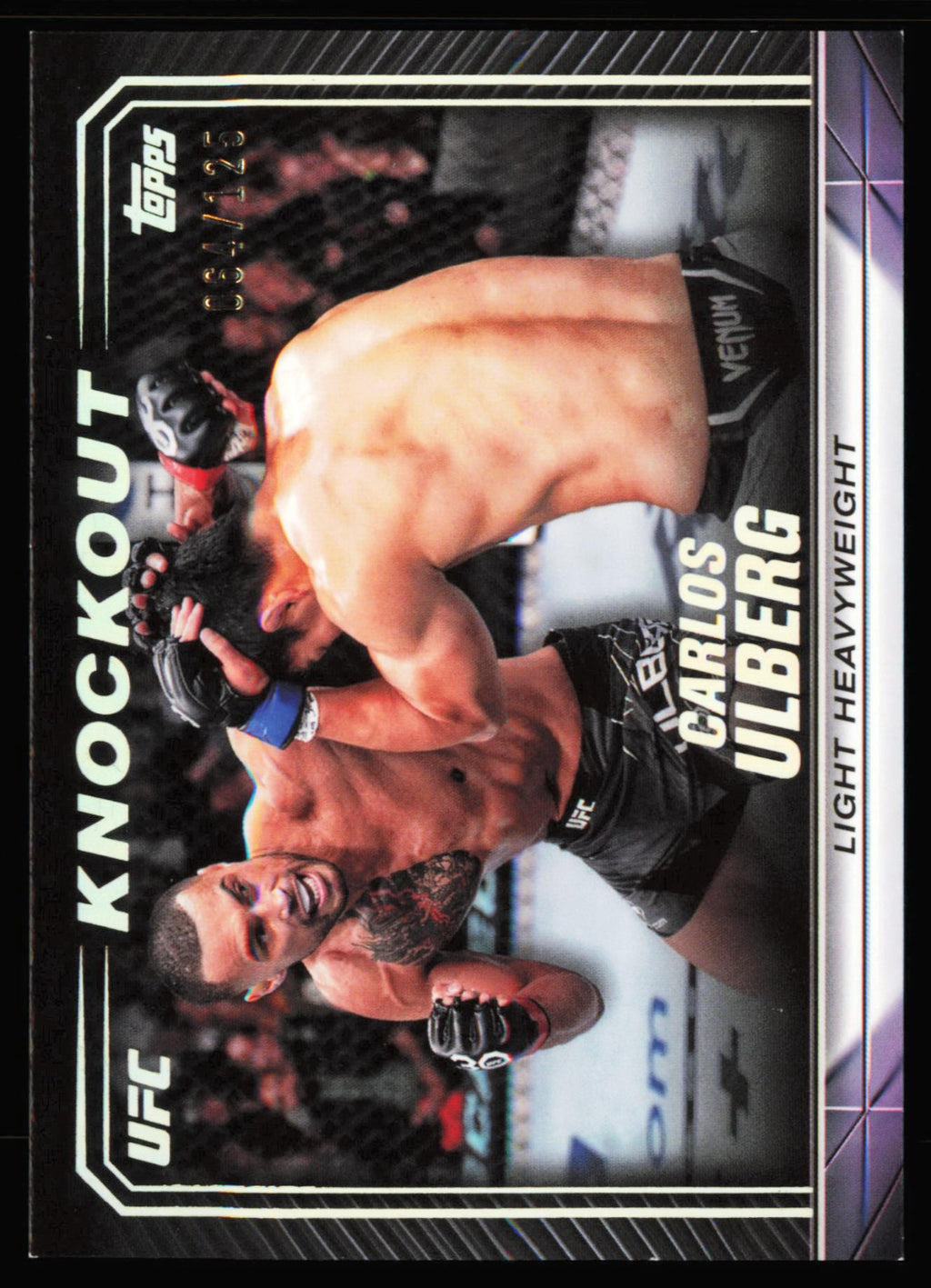 2024 Topps Knockout UFC Holo Silver Carlos Ulberg 29 /125