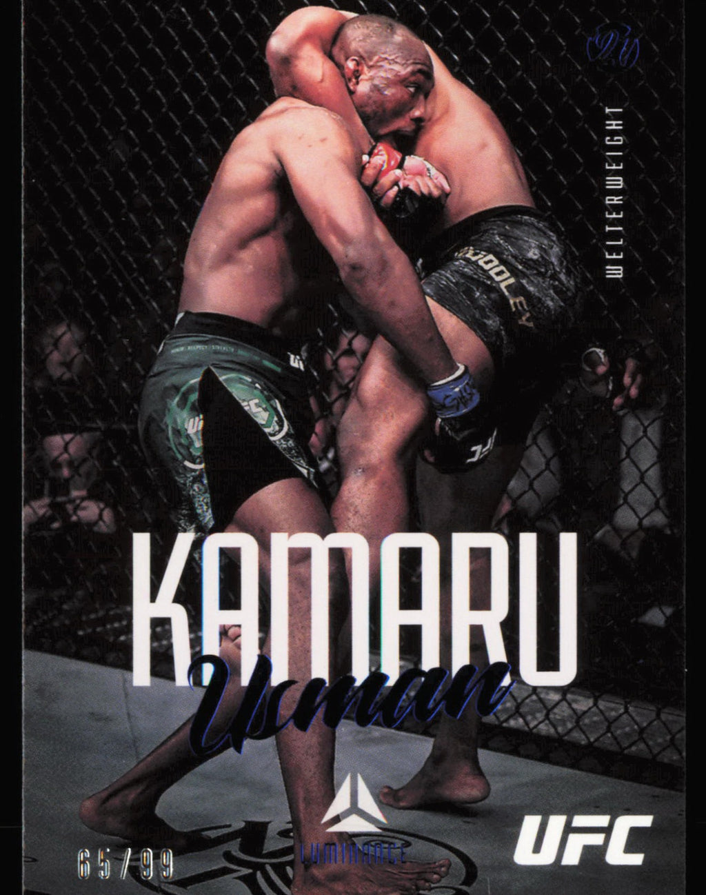 2021 Panini Chronicles UFC Blue Kamaru Usman 59 /99