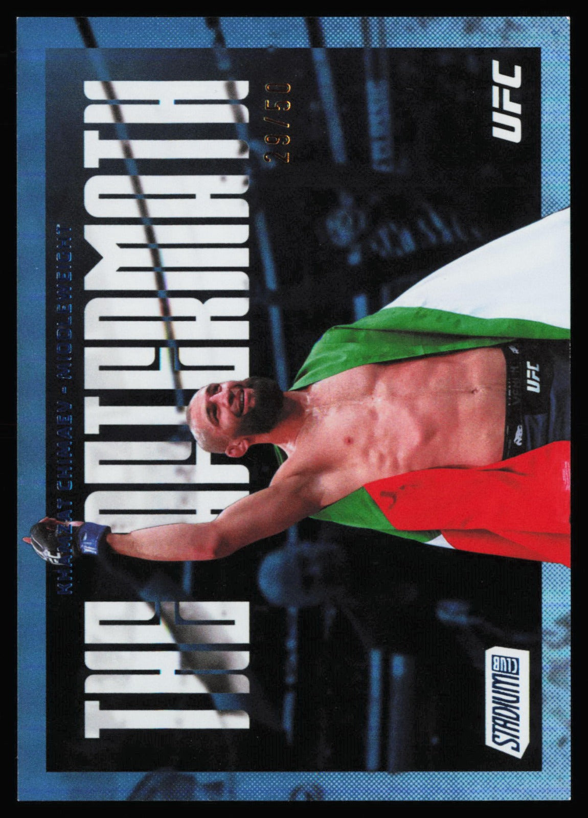 Topps Stadium Club UFC The Aftermath Blue Khamzat Chimaev TA-15 /50