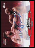 2025 Stadium Club UFC Chrome Autographs Red Michael Bisping Auto CAS-MBG /50