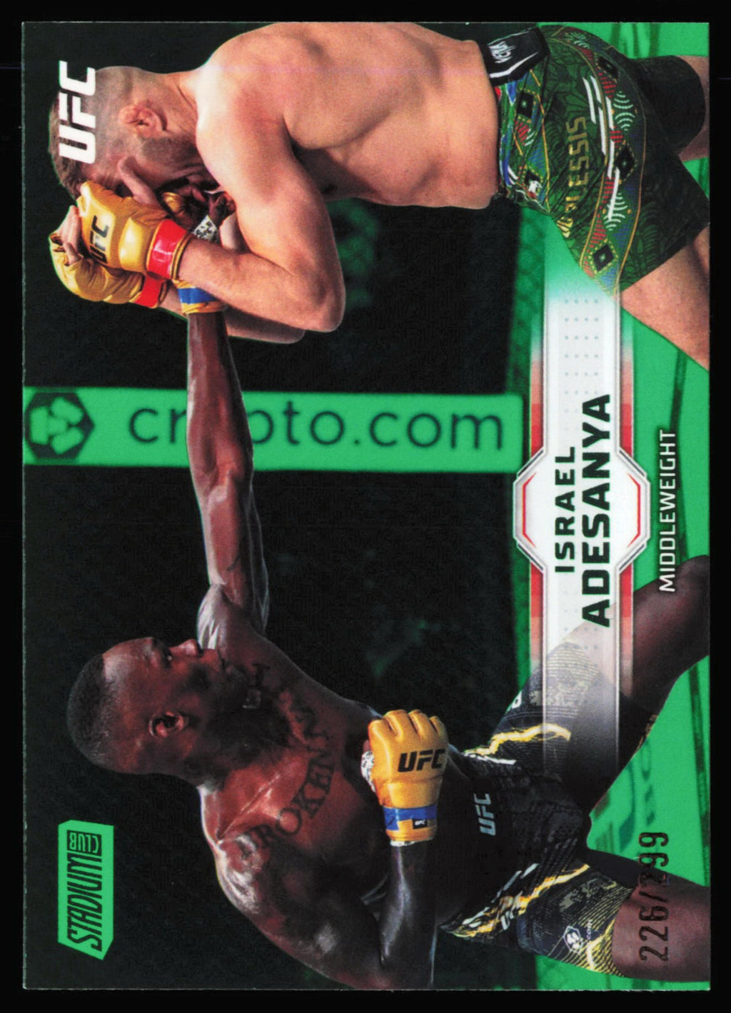 Topps Stadium Club UFC Green Israel Adesanya 55 /299