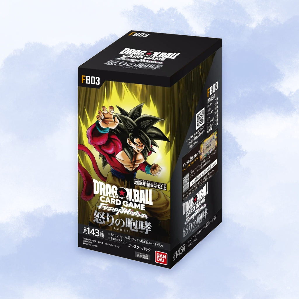 Dragon Ball Super Card Game Fusion World FB03 Raging Roar Japanese Booster Box - Factory Sealed