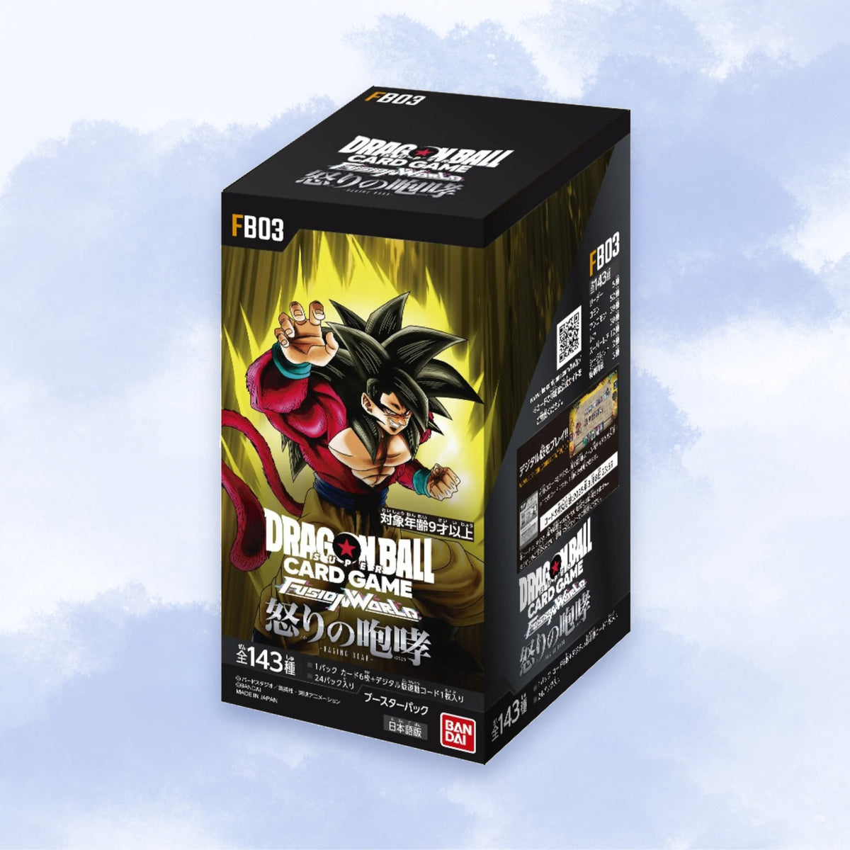 Dragon Ball Super Card Game Fusion World FB03 Raging Roar Japanese Booster Box - Factory Sealed