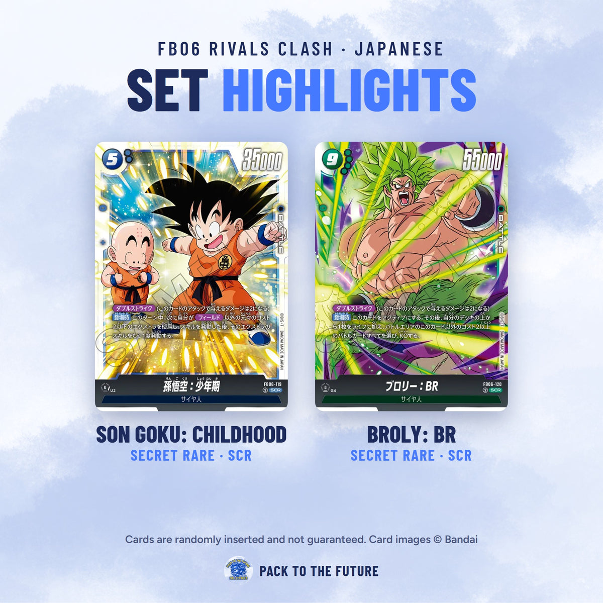 Dragon Ball Super Card Game FB06 Rivals Clash Japanese Booster Box - Factory Sealed - set highlights
