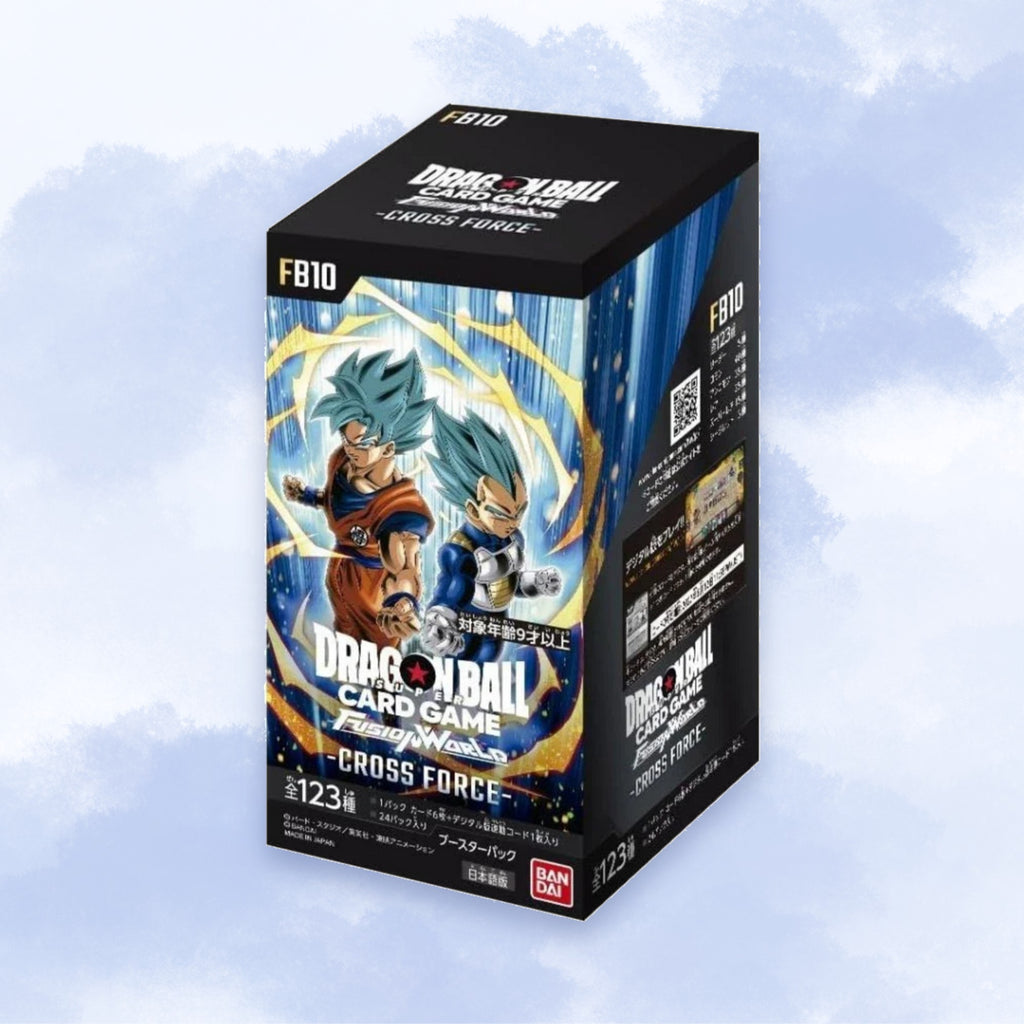 Dragon Ball Super Card Game Fusion World FB10 Cross Force Japanese Booster Box - Factory Sealed