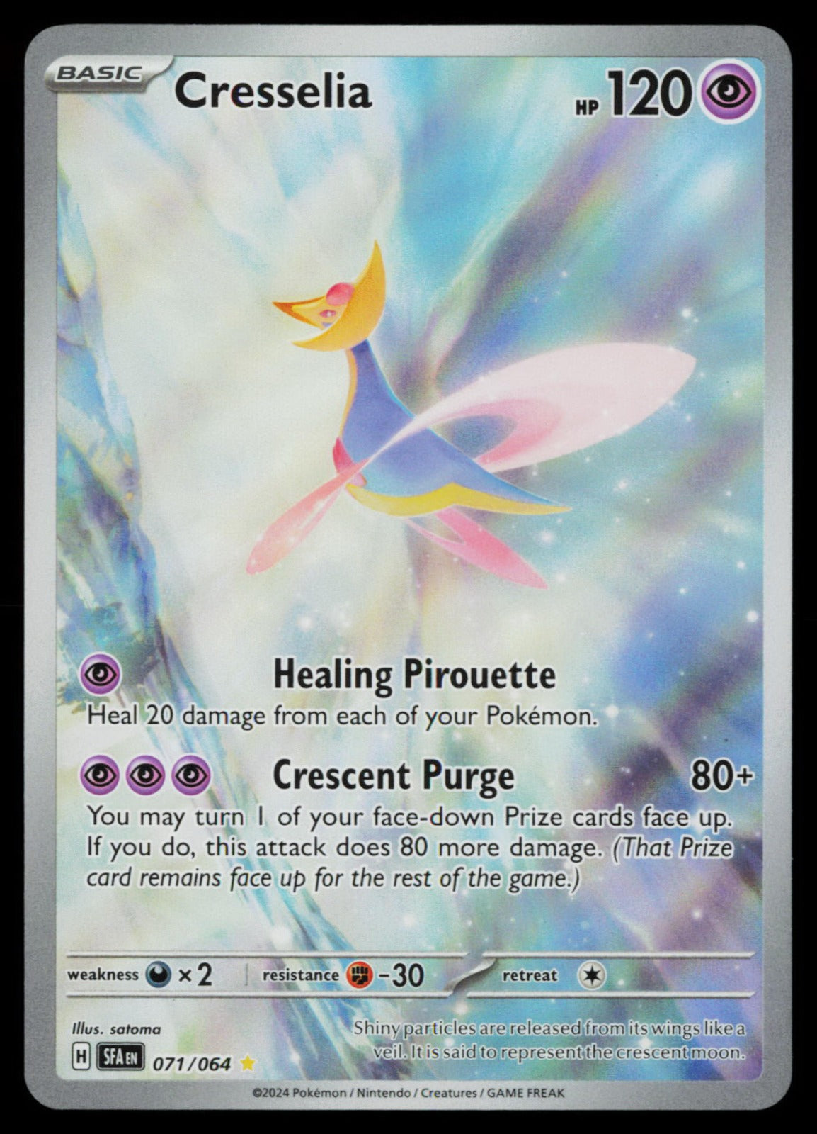 Cresselia Holo Illustration Rare SV: Shrouded Fable 071/064 NM