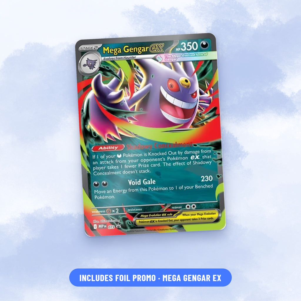 Pokémon TCG Mega Moonlit Tin (Mega Gengar ex) foil promo card