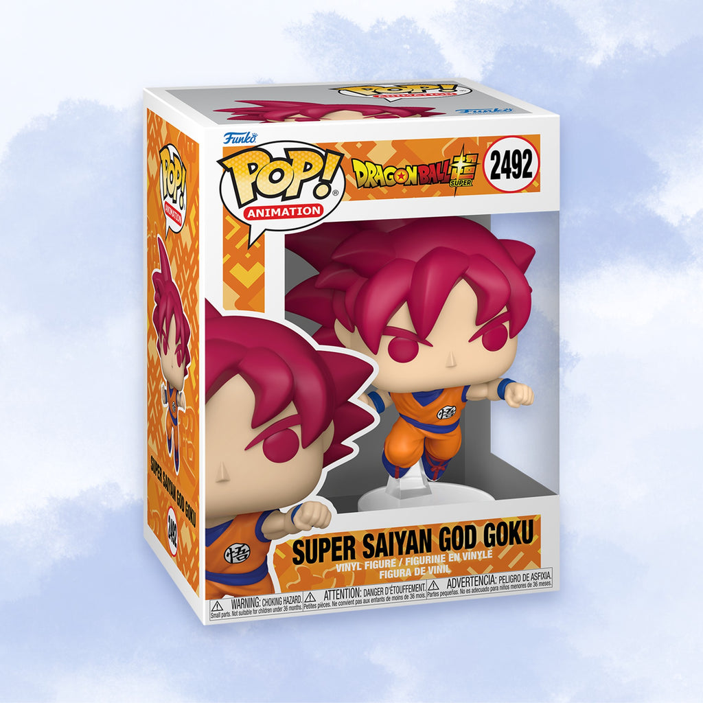 Funko POP! Vinyl Dragon Ball Super Super Saiyan God Goku (Punching) #2492