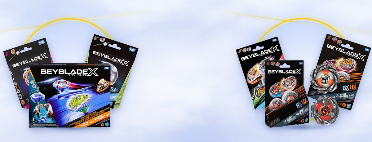 Beyblade X battle set and boosters