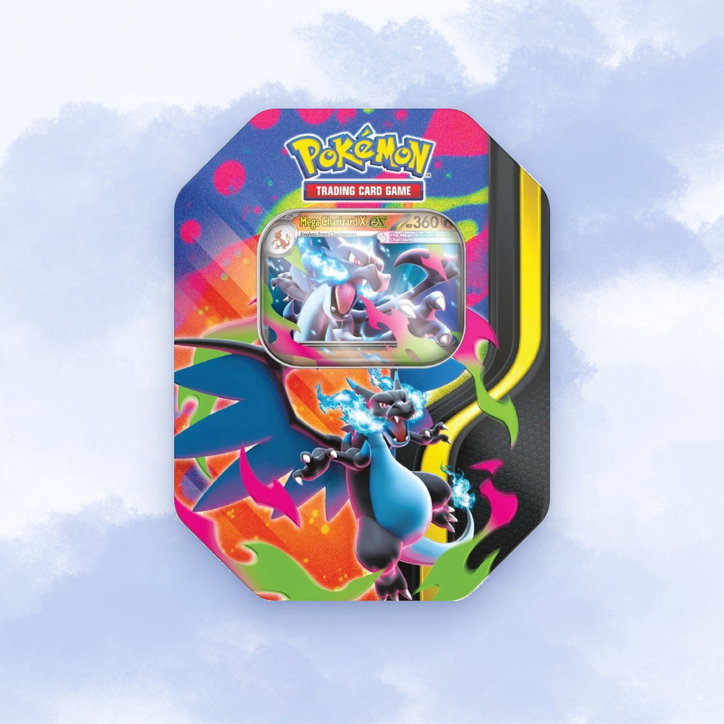Pokémon TCG Mega Charizard X ex Tin - Factory Sealed